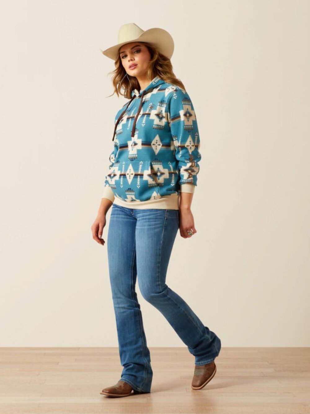 Women's Logo 2.0 Hoodie in Agave Southwest Print | NWT - Picture 5 of 7